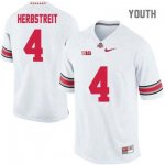 Youth NCAA Ohio State Buckeyes Kirk Herbstreit #4 College Stitched Authentic Nike White Football Jersey KO20N66BV